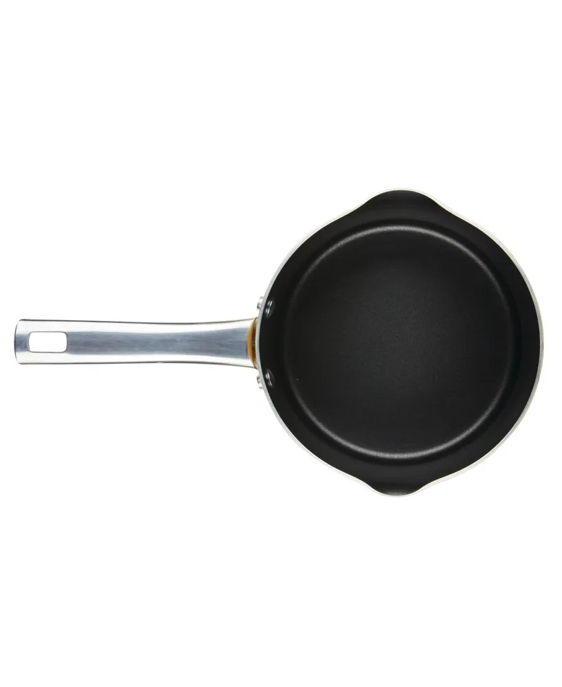 Farberware Style Aluminum Nonstick 3 Quart Cookware Straining Saucepan with Lid