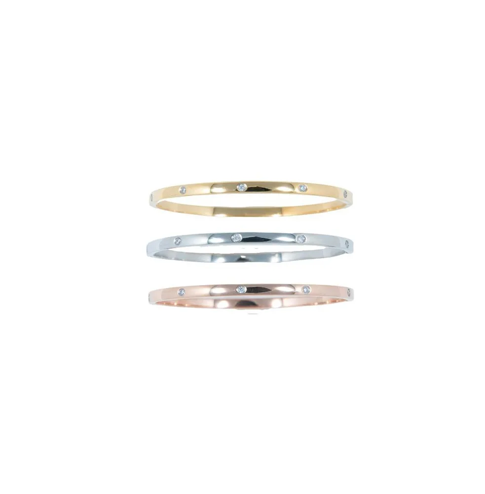 316L Stainless Steel Afternoon Delight Crystal Bangles