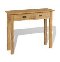 Console Table Solid Teak 35.4"x11.8"x31.5"