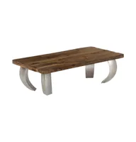 Opium Coffee Table Reclaimed Wood and Steel 43.3"x23.6"x13.8"