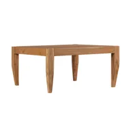 Coffee Table Solid Acacia Wood 31.5"x31.5"x16" Brown