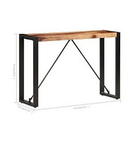 Console Table 43.3"x13.8"x29.9" Solid Sheesham Wood