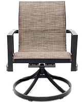 Wythburn Mix and Match Sleek Sling Outdoor Swivel Chair