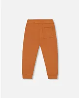 Boy French Terry Pant Spicy Brown