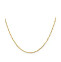 Chisel Yellow Ip-plated 2mm Ball Chain Necklace