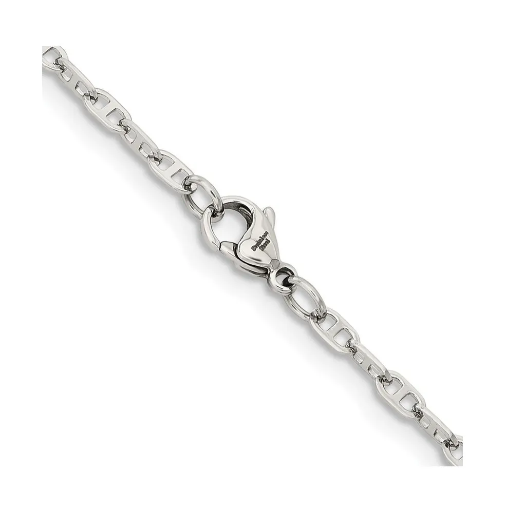 Chisel Stainless Steel 2.75mm 18 inch Anchor Chain Necklace