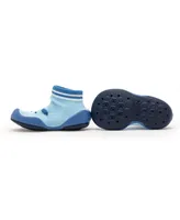 Komuello's Baby Boy First Walk Sock Shoes Piglet Blue