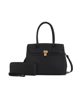 Mkf Collection Bruna Satchel Bag with a Matching Wallet by Mia K