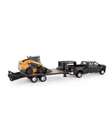 1/32 Ram Dually Quad Cab w/ Case Skid Steer & Gooseneck Trailer