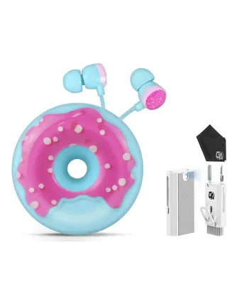 Donut Cute Ear bud & in-Ear Headphones Wired Gift for School Girls and Boys