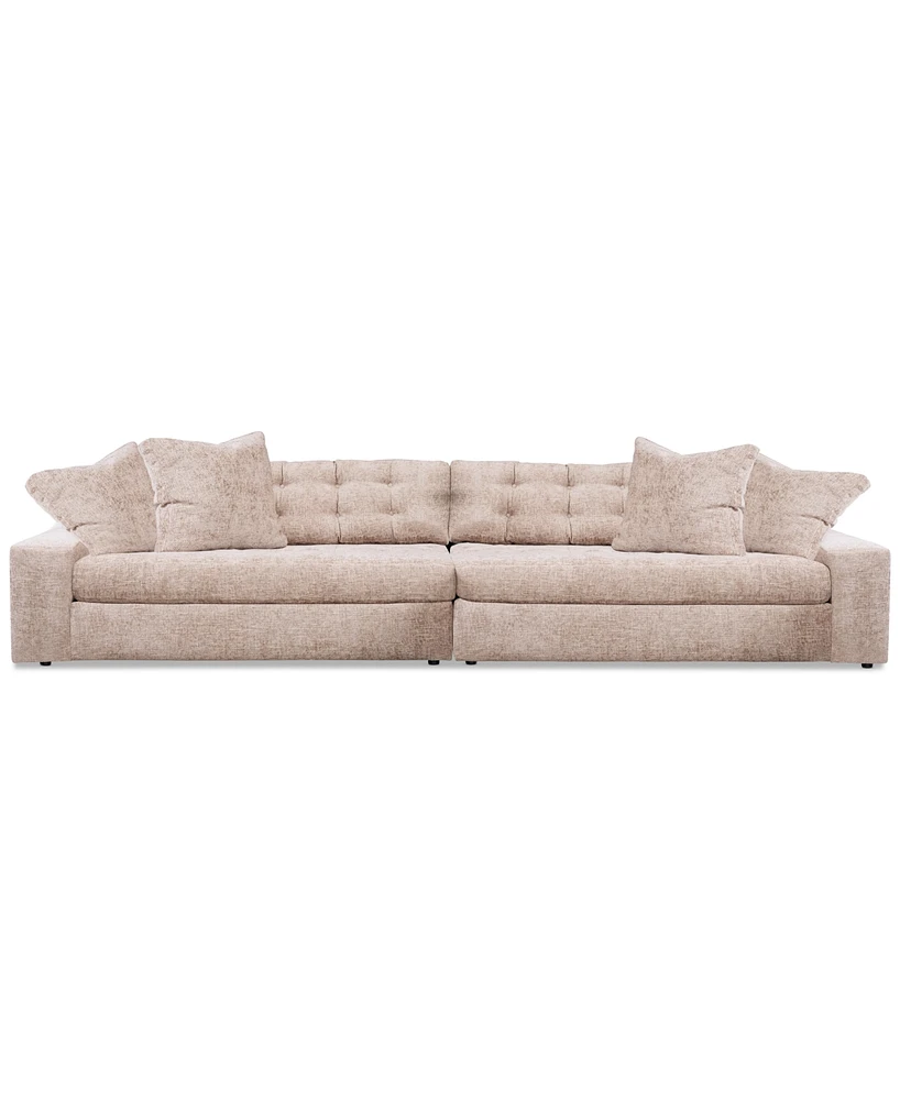 Pherie 152" 2-Pc. Fabric Sofa, Created for Macy's