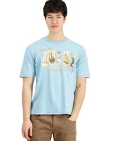 Guess Men's Postcard Logo Graphic Crewneck T-Shirt