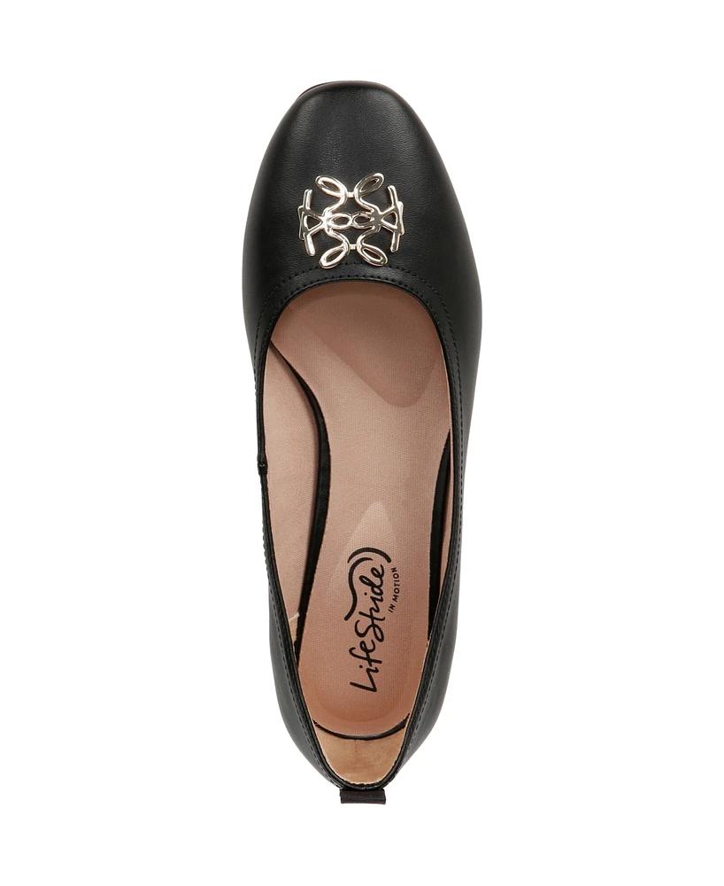 LifeStride Women's Cameo 2 Ornamented Ballet Flats