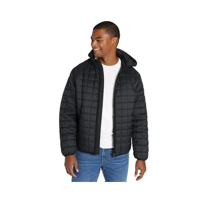 Men's Light Quilted Hooded Puffer Jacket