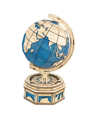 Diy 3D Wood Puzzle Globe Model of Earth - 567 Pieces