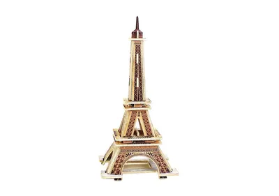 Diy 3D Wood Puzzle - Eiffel Tower - 22pcs