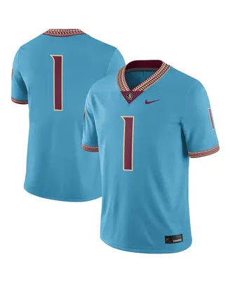 Men's Nike #1 Turquoise Florida State Seminoles Heritage Game Jersey