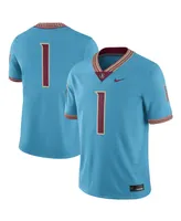 Men's Nike #1 Turquoise Florida State Seminoles Heritage Game Jersey