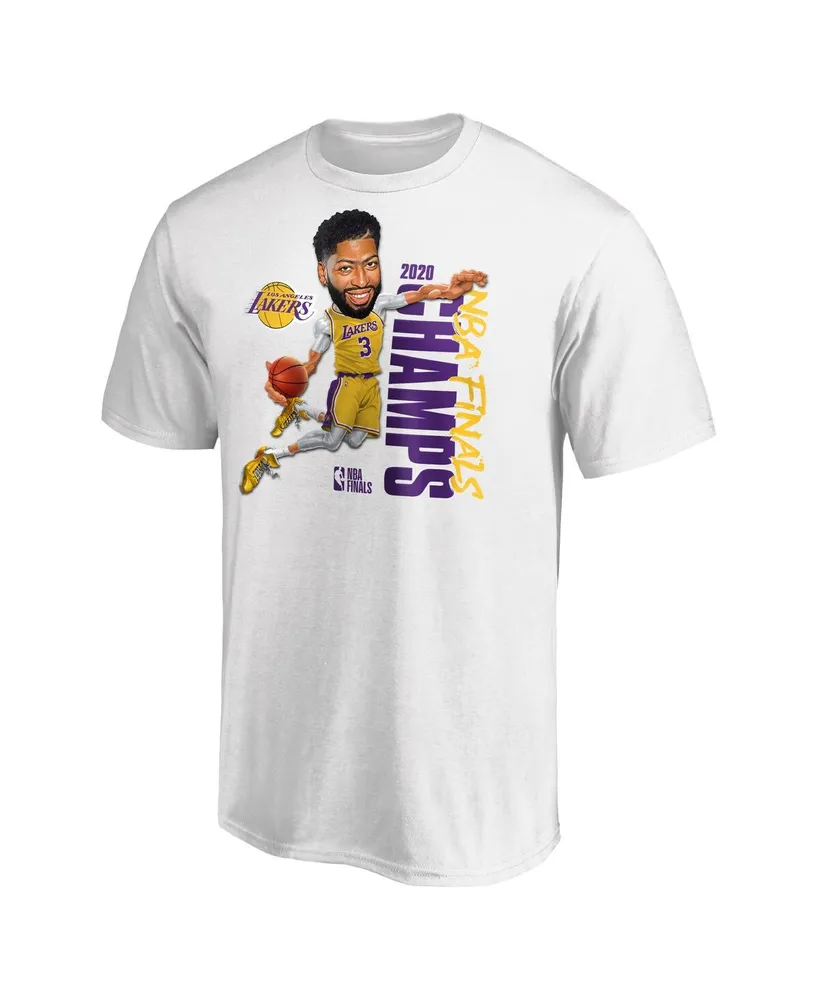Men's Fanatics Anthony Davis White Los Angeles Lakers 2020 Nba Finals Champions Vertical Player T-shirt