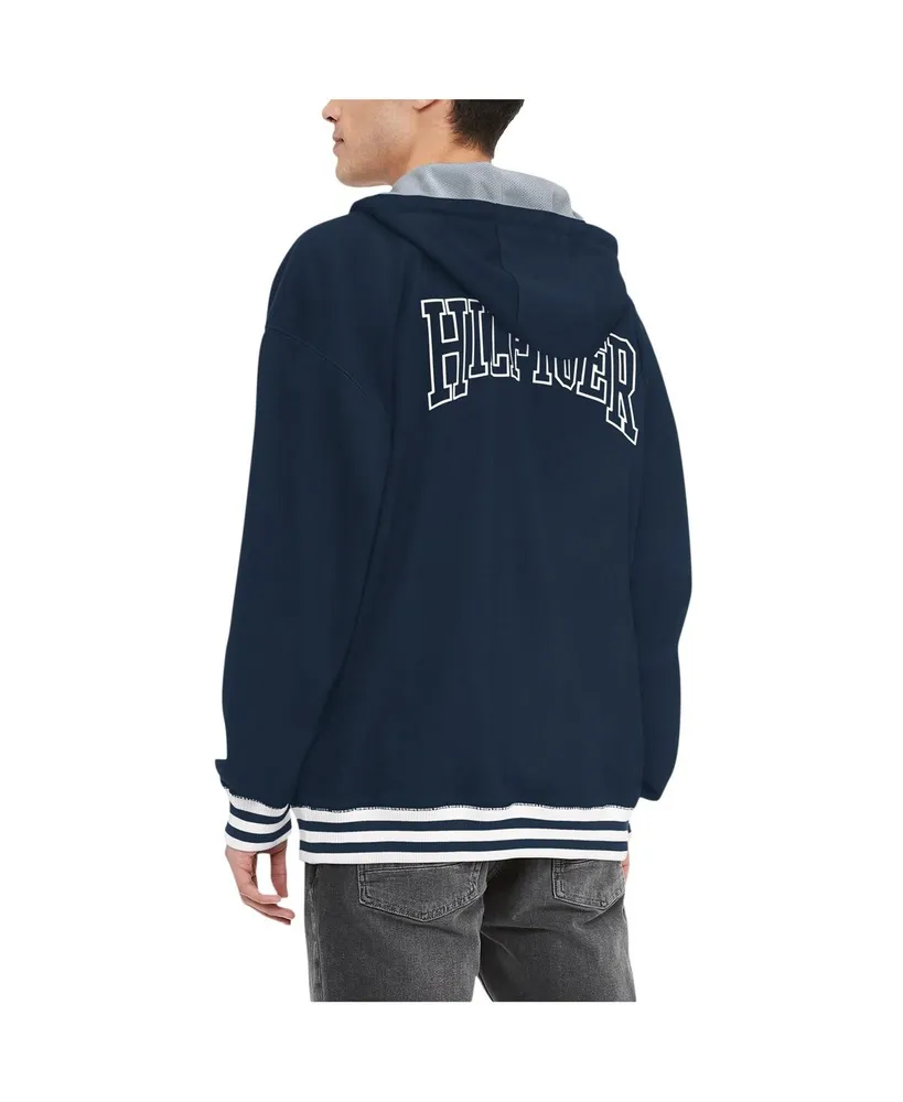 Men's Tommy Hilfiger Navy Dallas Cowboys Aaron Quarter-Zip Hoodie