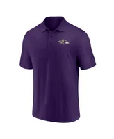 Men's Fanatics Purple Baltimore Ravens Component Polo Shirt