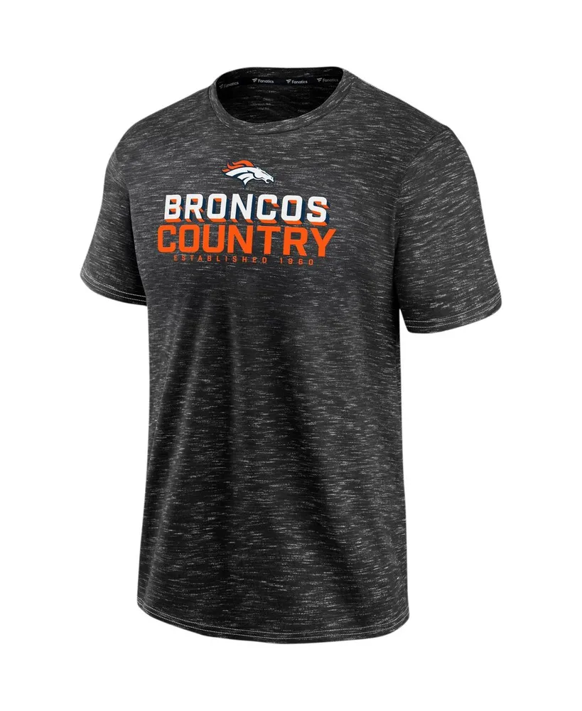 Men's Fanatics Charcoal Denver Broncos Component T-shirt