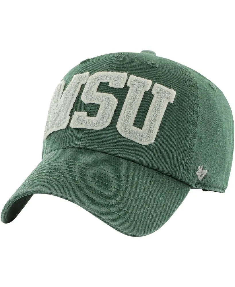 Men's '47 Brand Green Michigan State Spartans Hand Off Clean Up Adjustable Hat