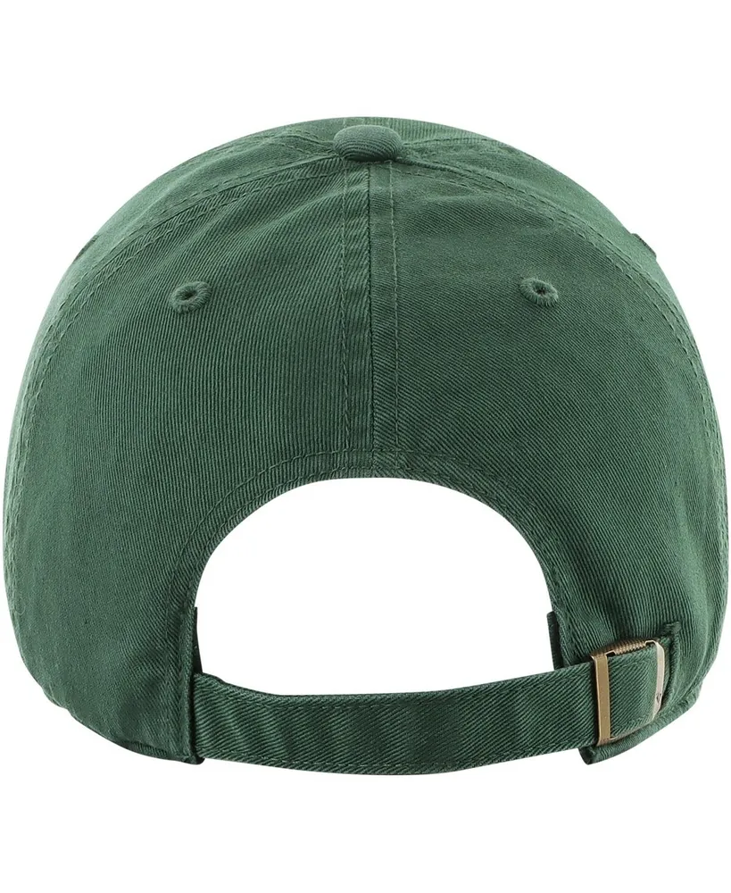 Men's '47 Brand Green Michigan State Spartans Hand Off Clean Up Adjustable Hat