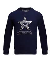 Men's Pro Standard Navy Dallas Cowboys Prep Knit Sweater