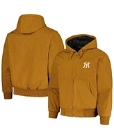 Men's Dunbrooke Brown New York Yankees Dakota Work Full-Zip Hoodie Jacket