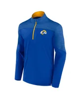 Men's Fanatics Royal Los Angeles Rams Defender Half-Zip Top