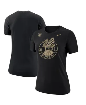 Women's Nike Black Army Knights 2023 Rivalry Collection Crest Core T-shirt
