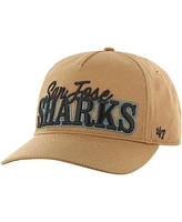 Men's '47 Brand Tan San Jose Sharks Barnes Hitch Adjustable Hat