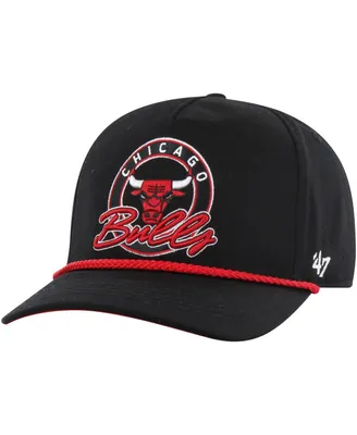 Men's '47 Brand Black Chicago Bulls Ring Tone Hitch Snapback Hat