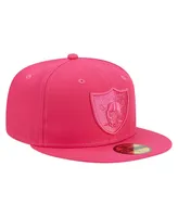 Men's New Era Pink Las Vegas Raiders Color Pack 59FIFTY Fitted Hat