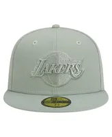 Men's New Era Light Green Los Angeles Lakers Sage Color Pack 59FIFTY Fitted Hat