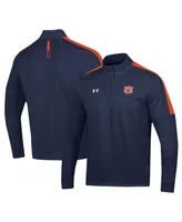 Men's Under Armour Navy Auburn Tigers Midlayer Half-Zip Jacket