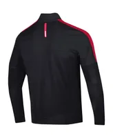 Men's Under Armour Black Texas Tech Red Raiders Midlayer Half-Zip Jacket