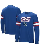 Men's Royal New York Giants Hands Off Long Sleeve Adaptive T-shirt