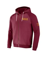 Men's Nfl x Darius Rucker Collection by Fanatics Burgundy Washington Commanders Raglan Full-Zip Hoodie