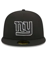 Men's New Era Black York Giants Main Patch 59FIFTY Fitted Hat