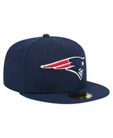 Men's New Era Navy New England Patriots Main 59FIFTY Fitted Hat