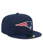 Men's New Era Navy England Patriots Main 59FIFTY Fitted Hat