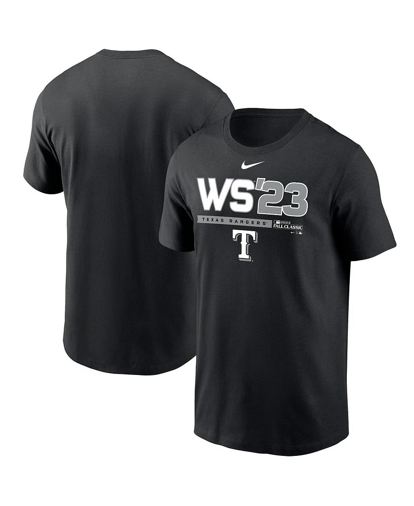 Men's Nike Black Texas Rangers 2023 World Series T-shirt