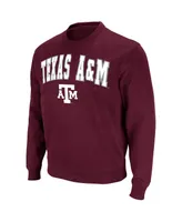 Men's Colosseum Maroon Texas A&M Aggies Arch & Logo Pullover Sweatshirt