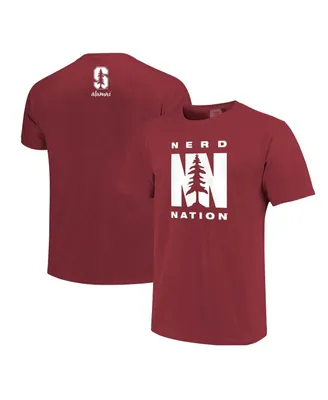 Men's Cardinal Stanford Nerd Nation Comfort Color T-shirt