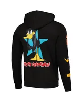 Men's and Women's Freeze Max Daffy Duck Black Looney Tunes You're Despicable Hoodie Full-Zip Sweatshirt