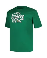 Men's Fanatics Kelly Green Distressed Philadelphia Eagles Big and Tall Gridiron Classics Local T-shirt