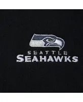 Men's Dunbrooke Navy Seattle Seahawks Craftsman Thermal-Lined Full-Zip Hoodie