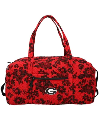 Men's and Women's Vera Bradley Georgia Bulldogs Rain Garden Large Travel Duffel Bag